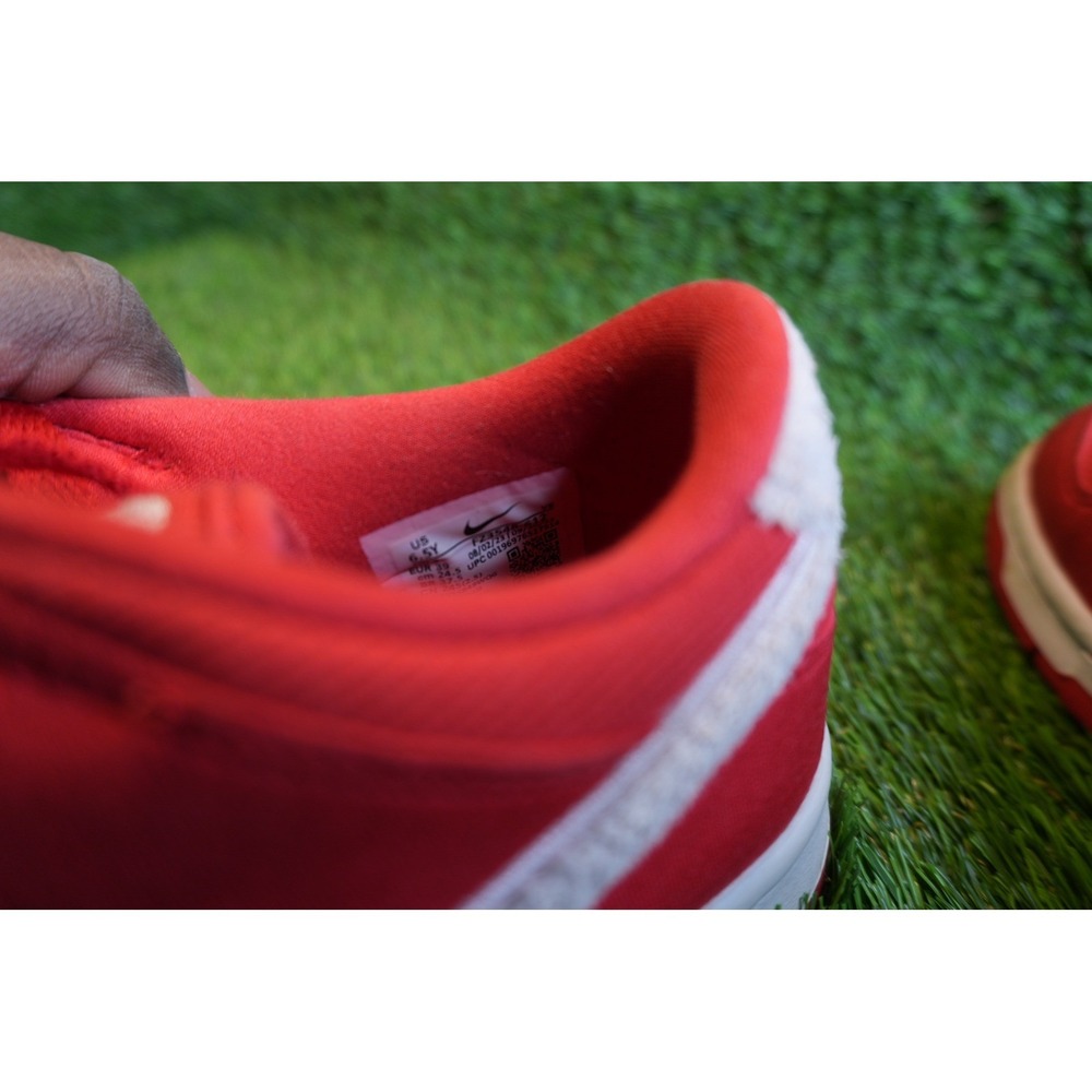 Nike Dunk Low Valentines Day 2024 Red Corduroy Heart Sneakers (6.5 Youth) - Picture 8 of 10